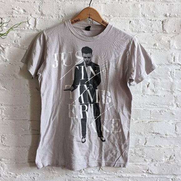 Retro Concert Tee Band Top Vintage Justin Timberlake Graphic Print NSYNC Small - Picture 1 of 5